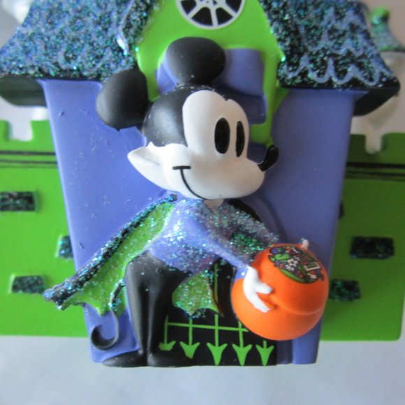 Disney Parks Mickey Castle Halloween Light Up Ornament - Picture 2 of 5